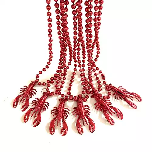 Crawfish Mardi Gras Beads