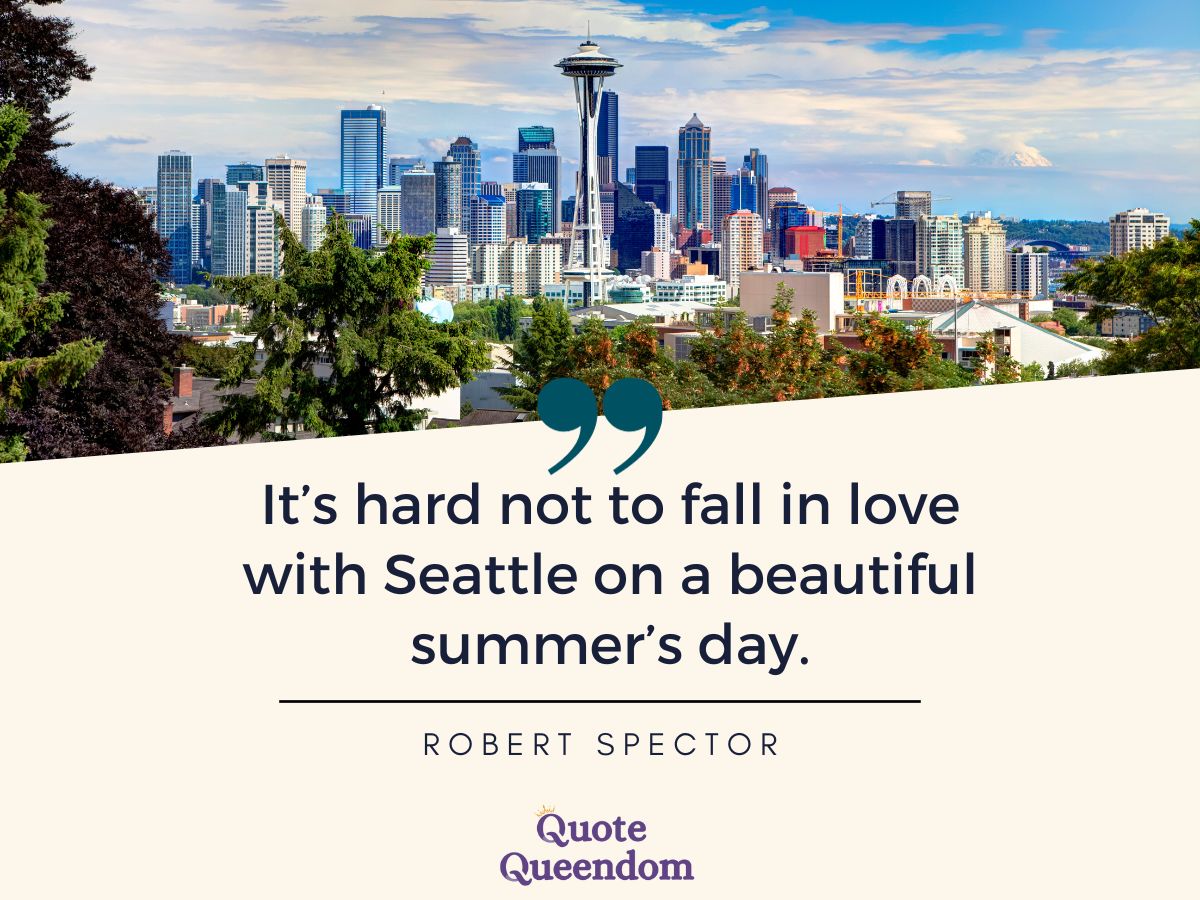 It's hard not to fall in love with seattle on a beautiful summer's day.