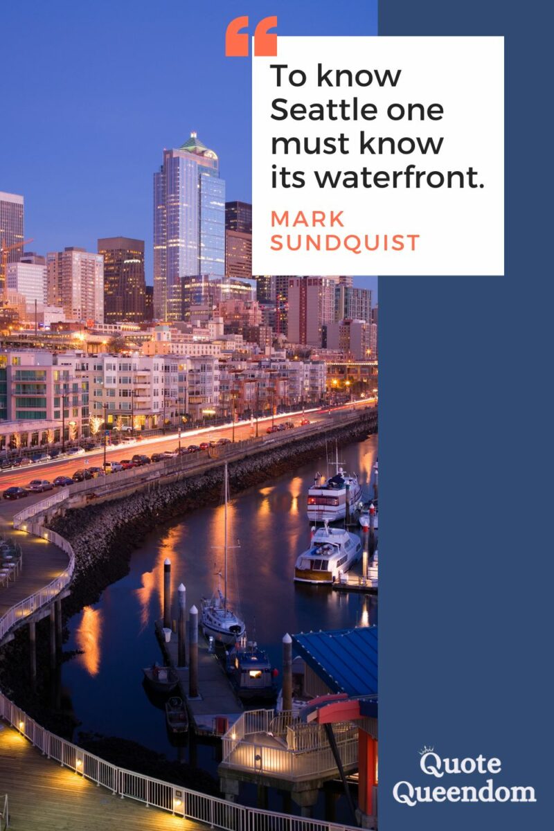 To know seattle is to know its waterfront.
