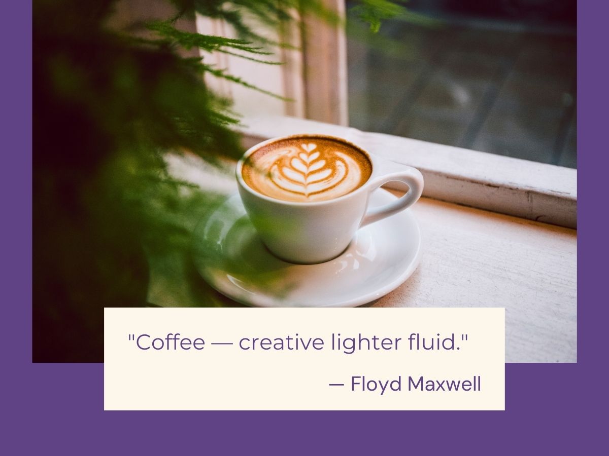 Coffee creative lighter fluid.